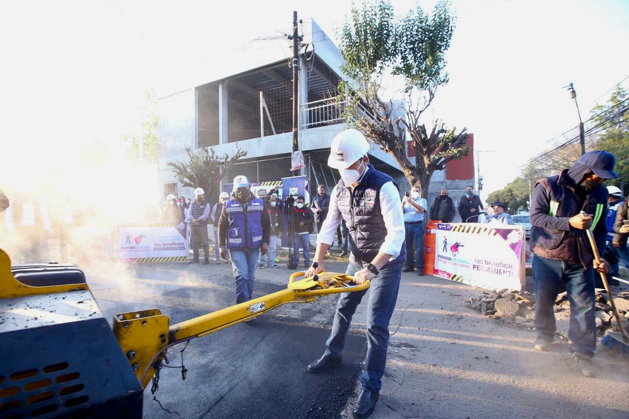 Más de 40 mil baches pretenden tapar en la ciudad de Puebla