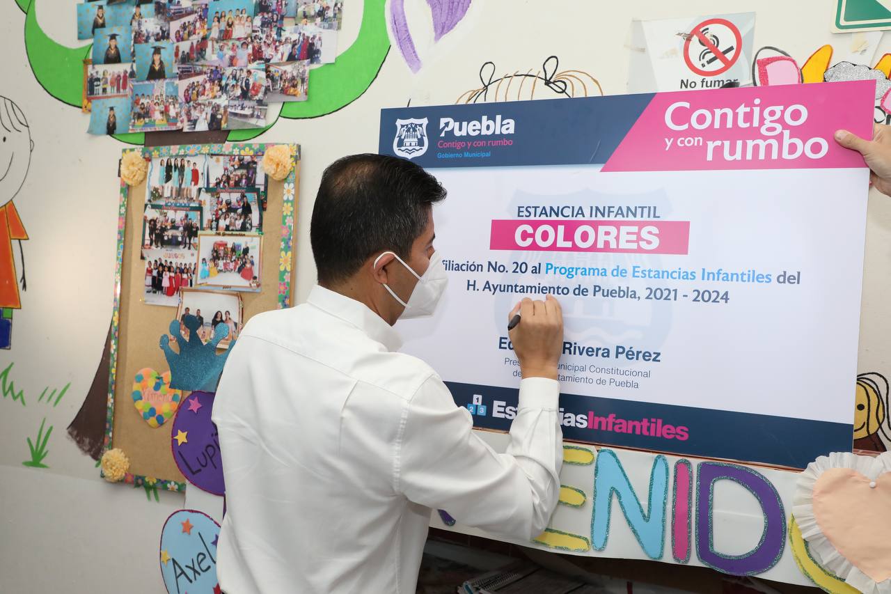 Continúa Ayuntamiento de Puebla apoyando a Estancias Infantiles