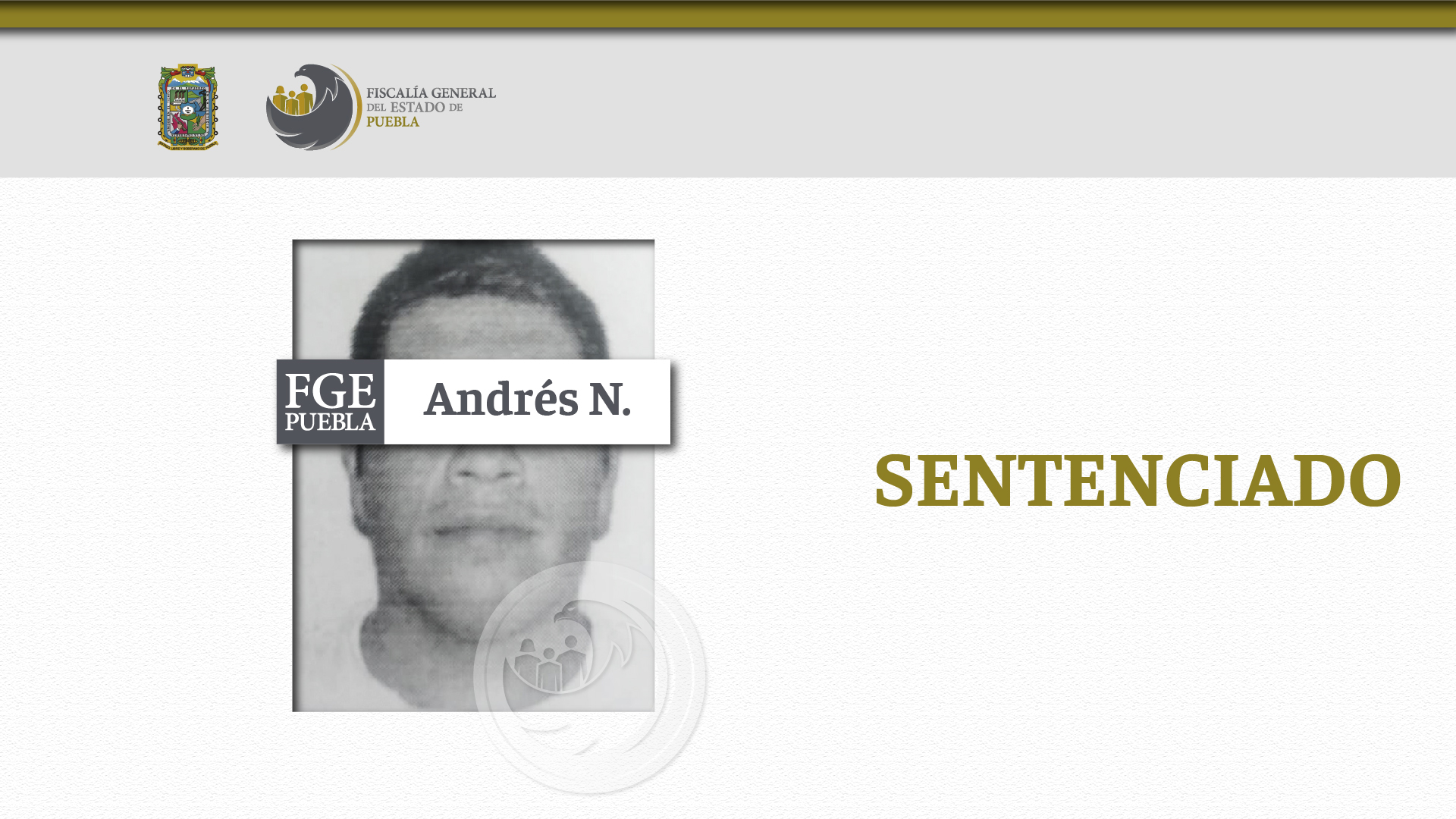 Sentencia de 50 años de prisión a Andrés “N” por feminicidio
