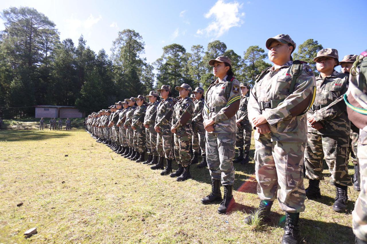 Recibieron adiestramiento en montaña 350 elementos de la Academia Militar Ignacio Zaragoza, en Chignahuapan