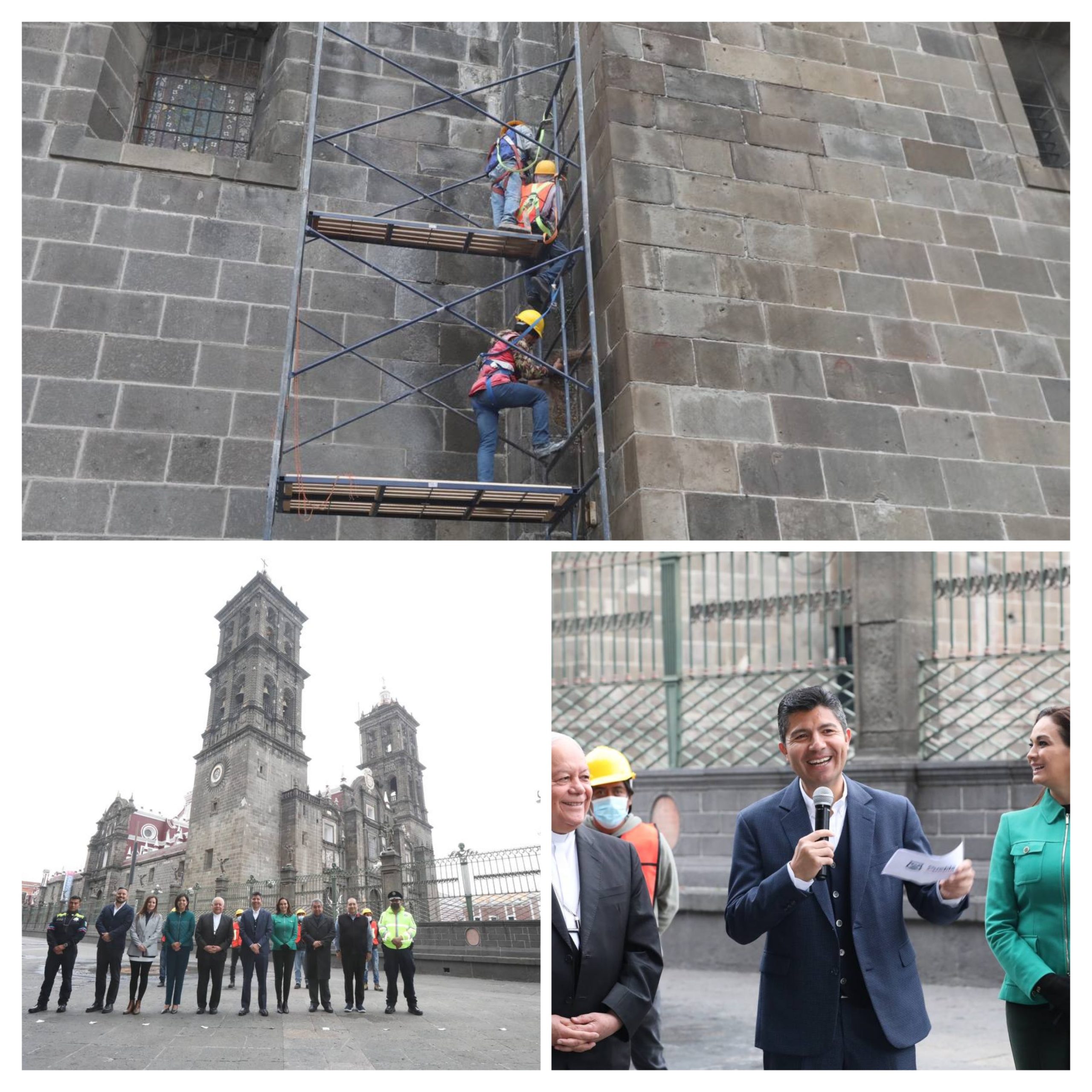 Ayuntamiento de Puebla pone en marcha mantenimiento a la Catedral