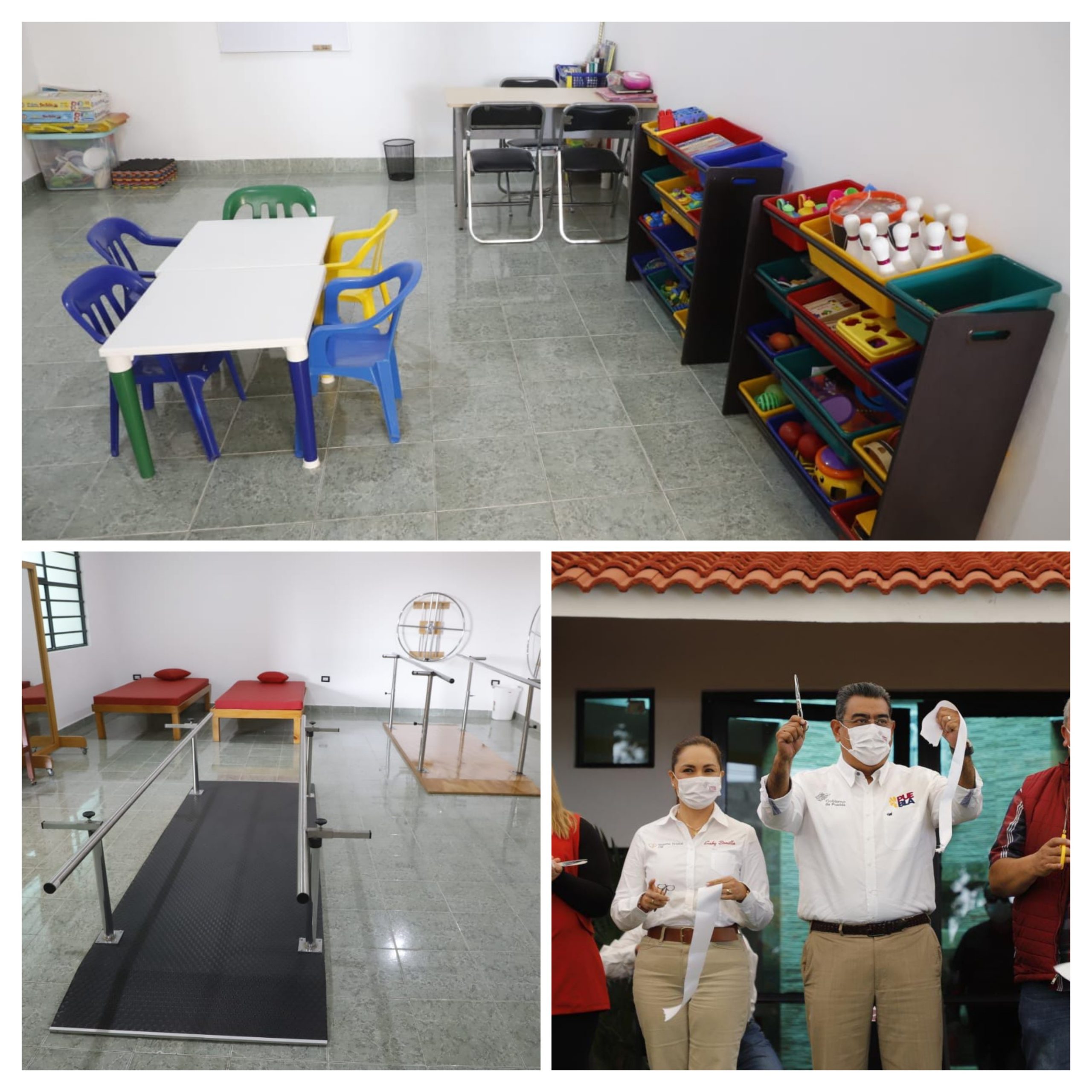 El gobernador y la presidenta del SEDIF inauguraron remodelación de Unidad Básica de Rehabilitación de Rafael Lara Grajales
