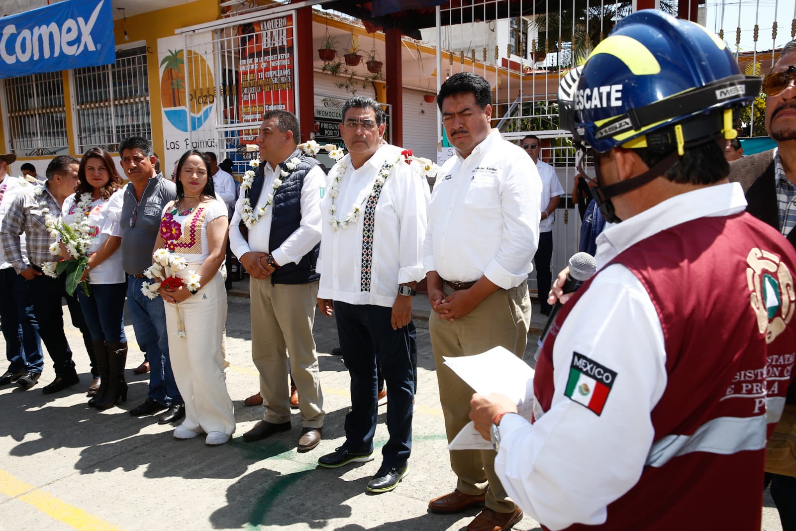 Fortalece Puebla cultura de prevención ante sismos; Sergio Salomón encabeza simulacro nacional
