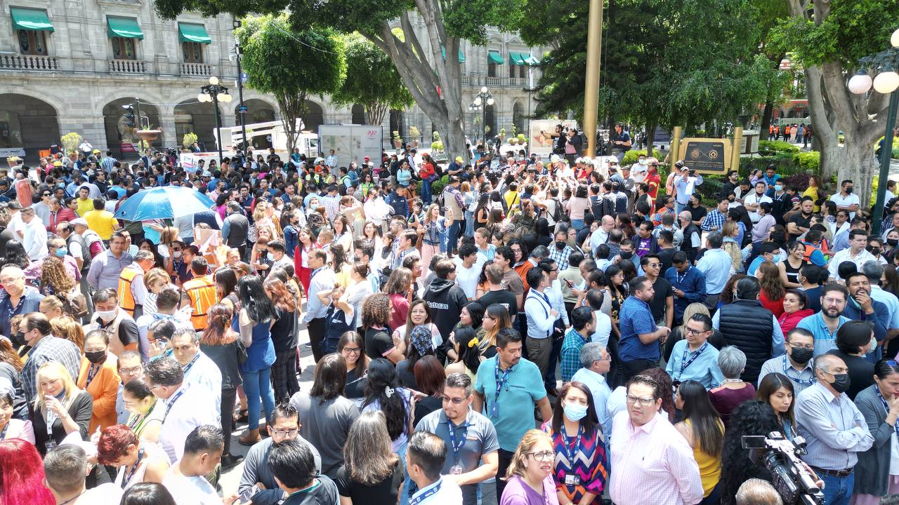 Ejercicio exitoso el simulacro nacional en el municipio de Puebla