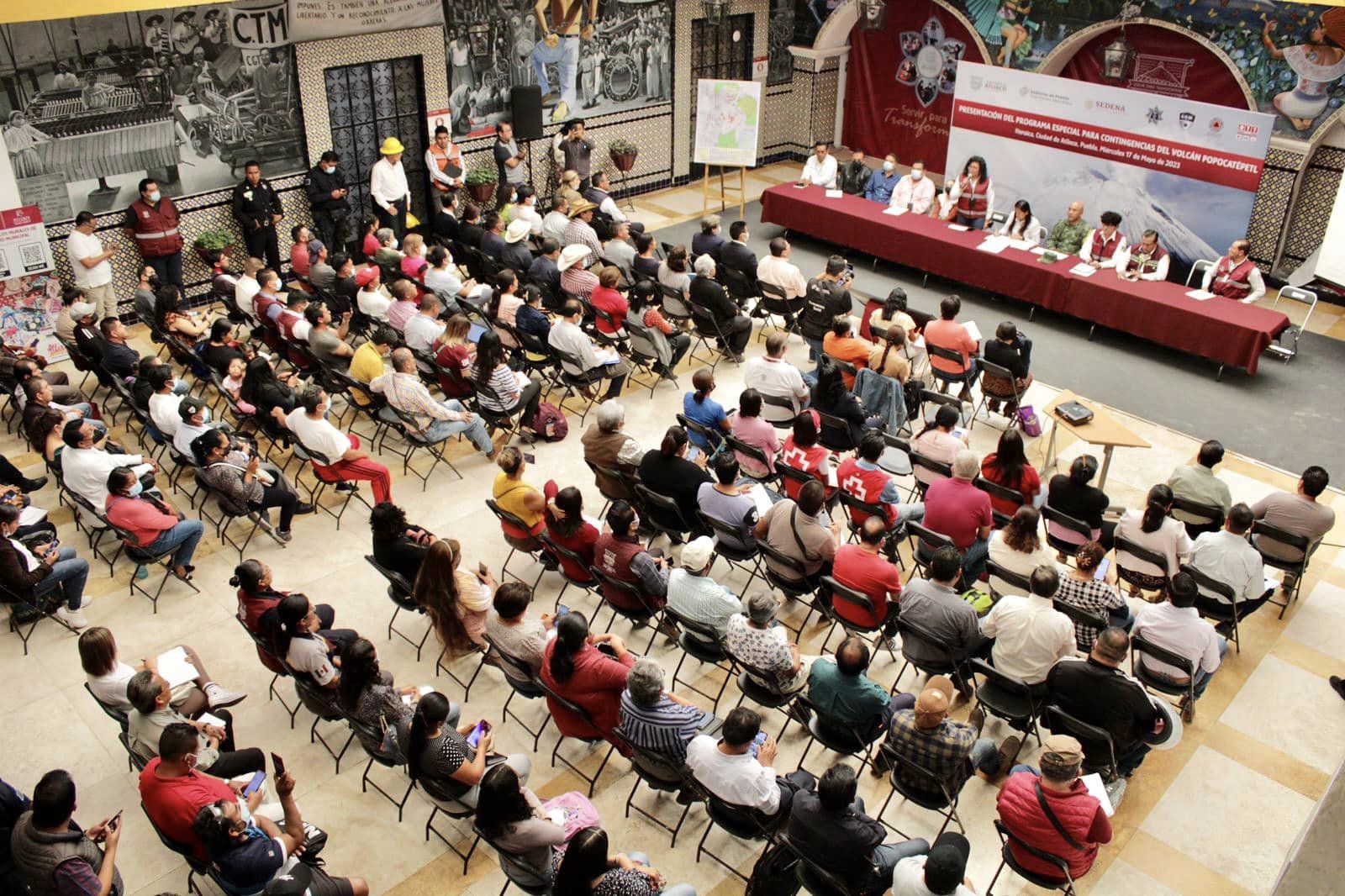 Presentan en Atlixco programa especial ante contingencia del Popocatépetl
