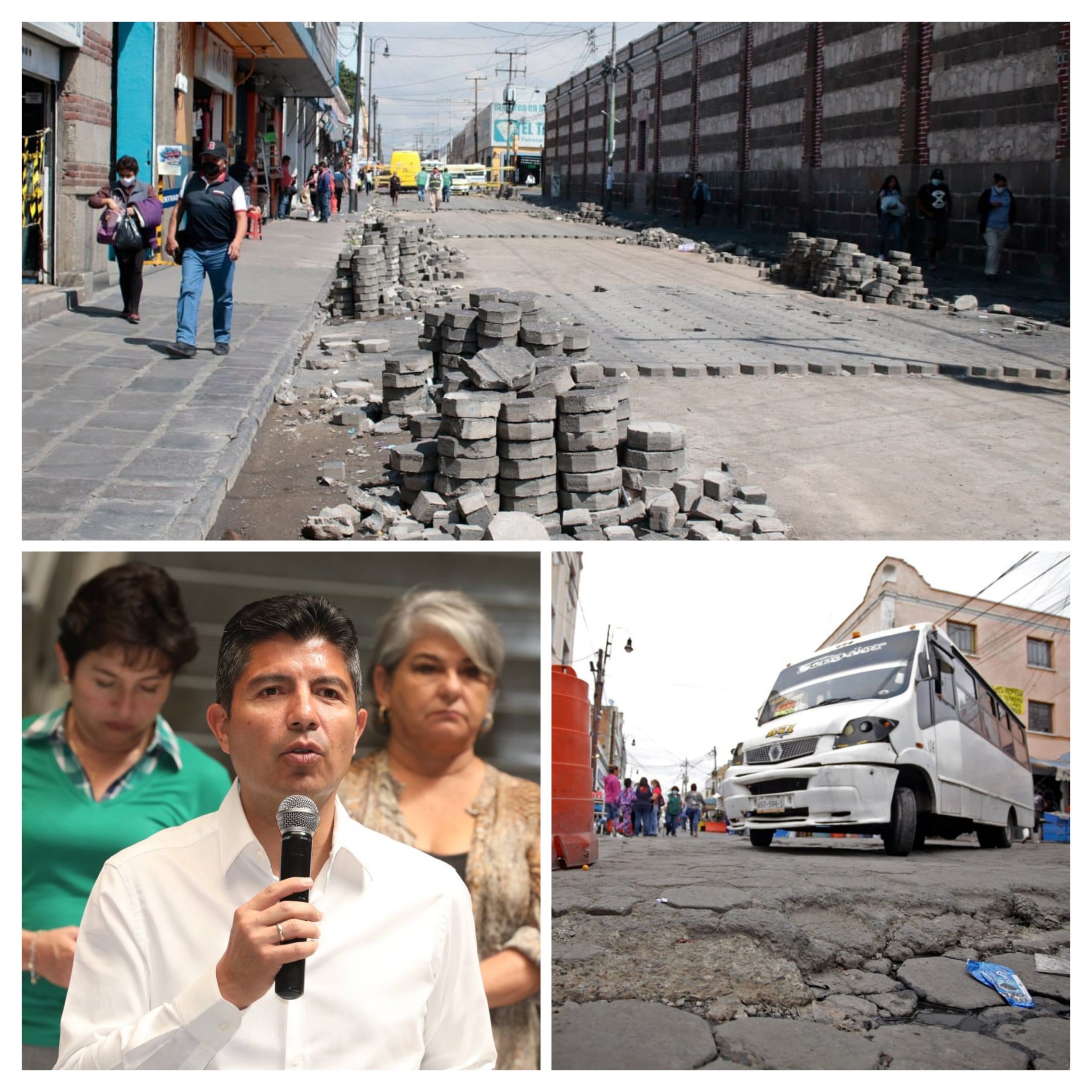Anuncian obras de rehabilitación en calles del Centro Histórico de Puebla
