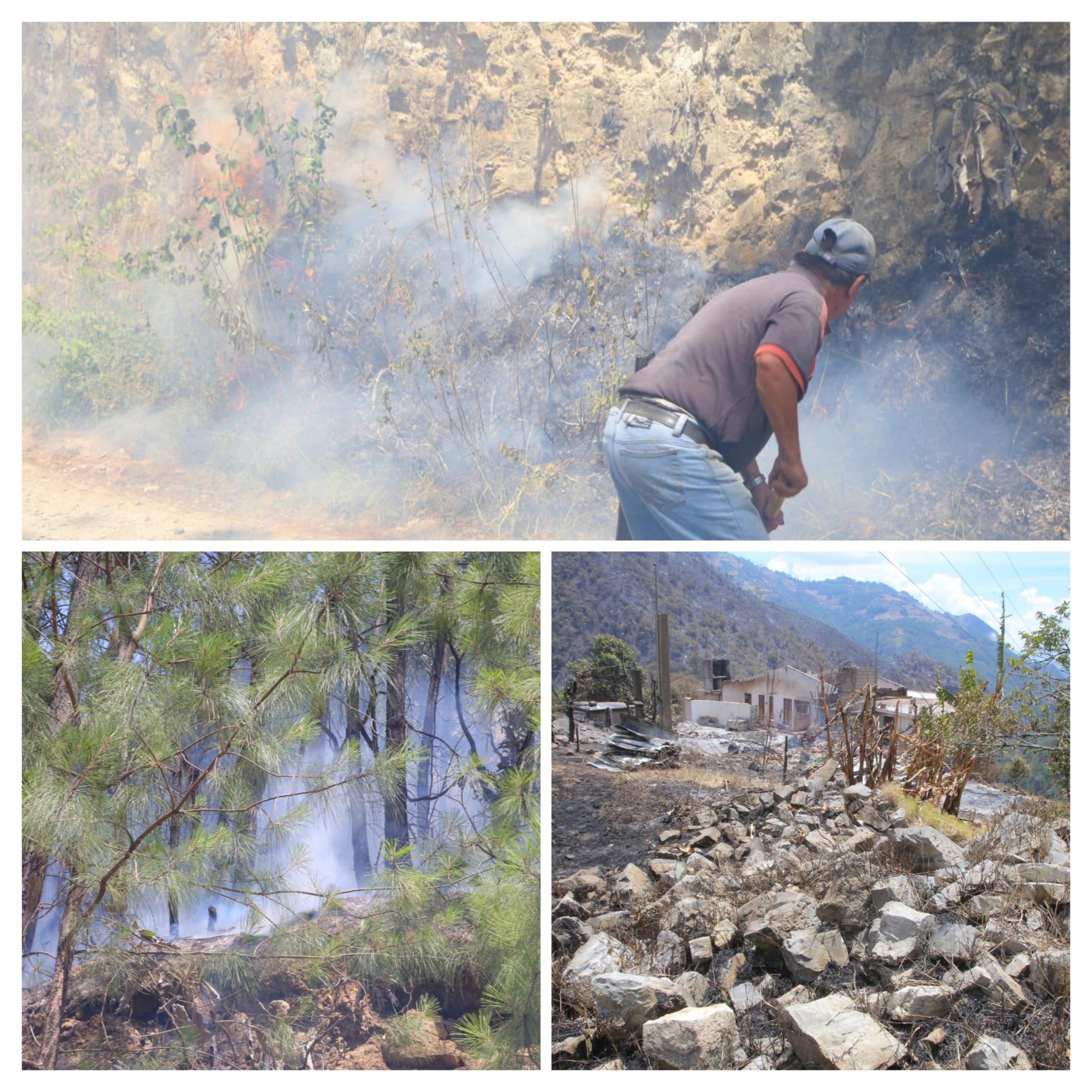 La conflagración del incendio forestal en la región de Zacatlán está controlada al 80% y liquidada al 60%