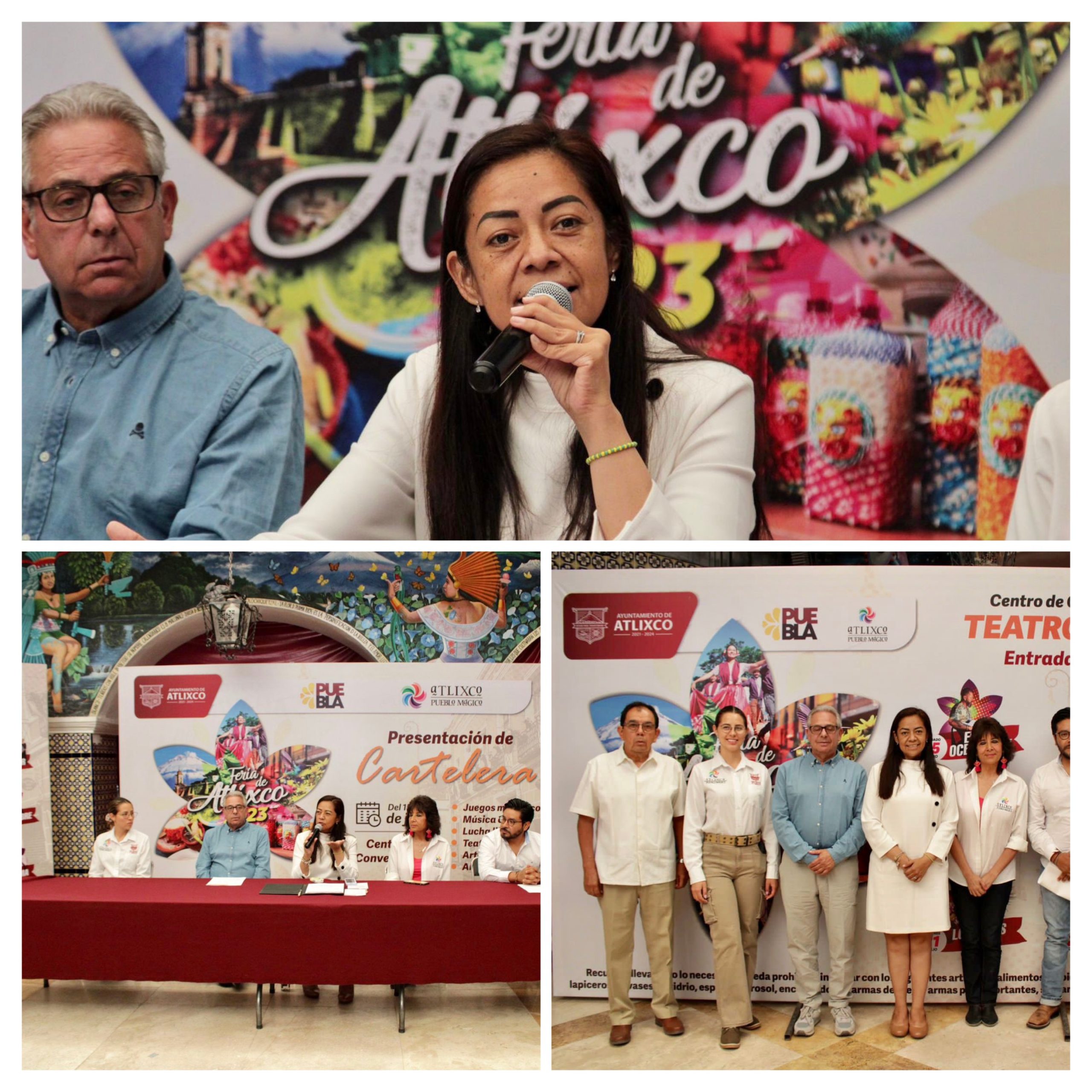 Ariadna Ayala presenta la cartelera de la Feria de Atlixco 2023