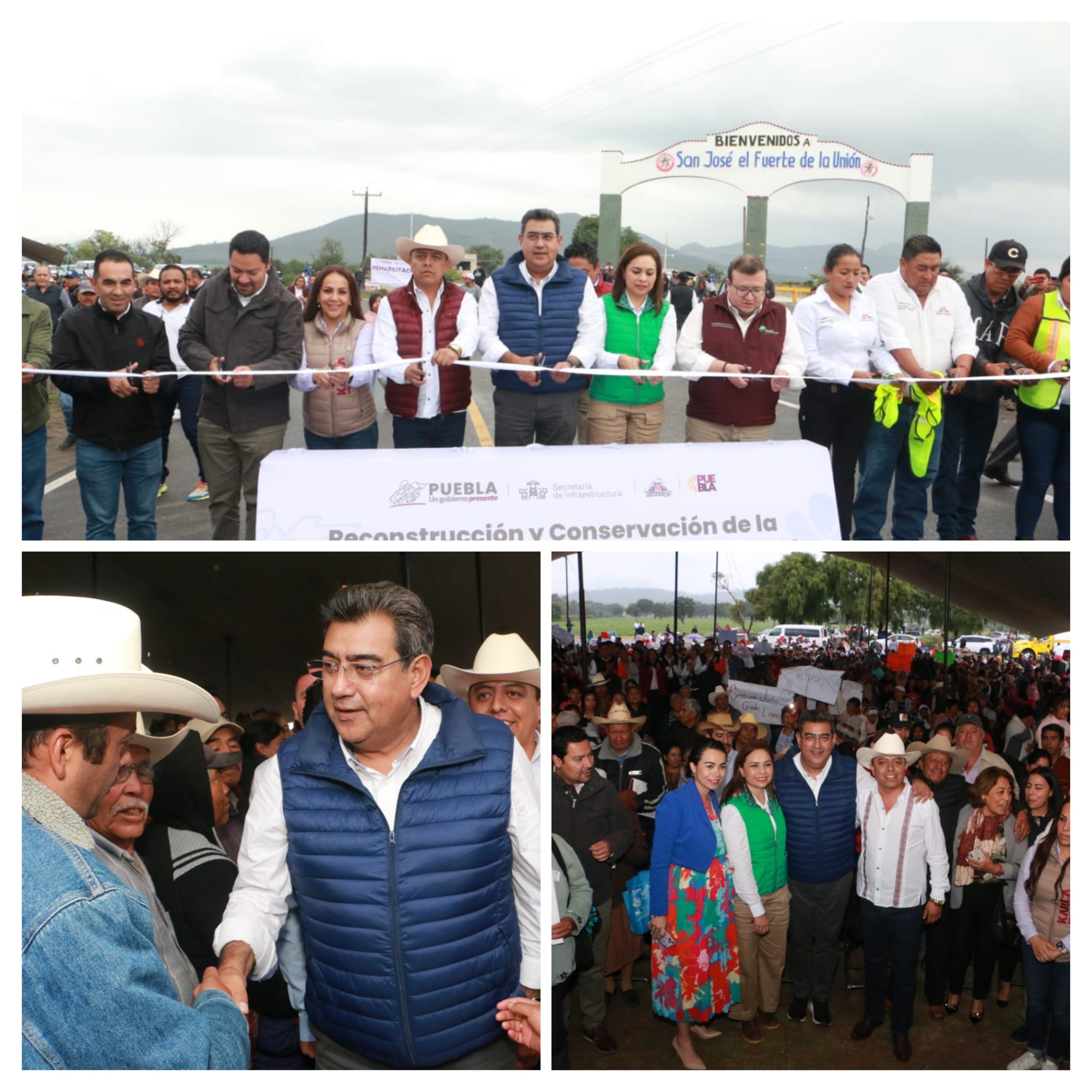Inaugura Sergio Salomón remodelación de carretera Oriental-El Fuerte-Tepeyahualco