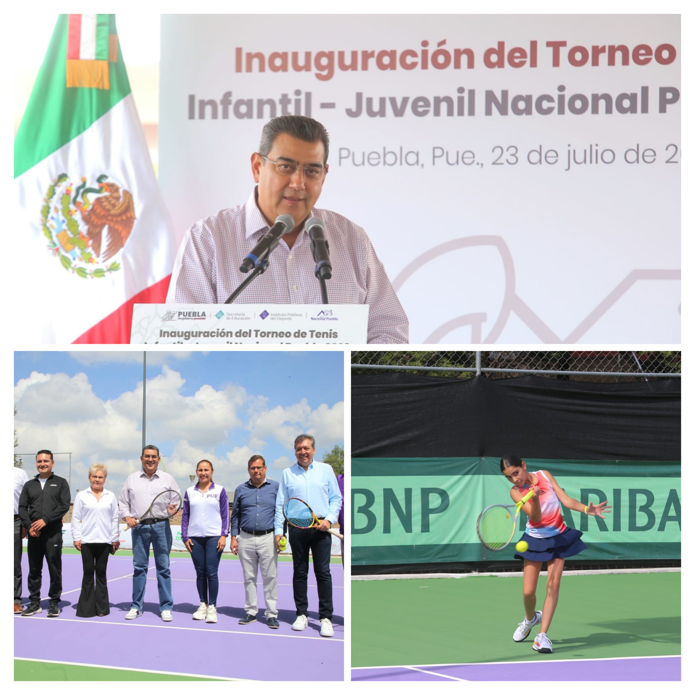 El gobernador inauguró el Torneo Nacional de Tenis Infantil y Juvenil 2023