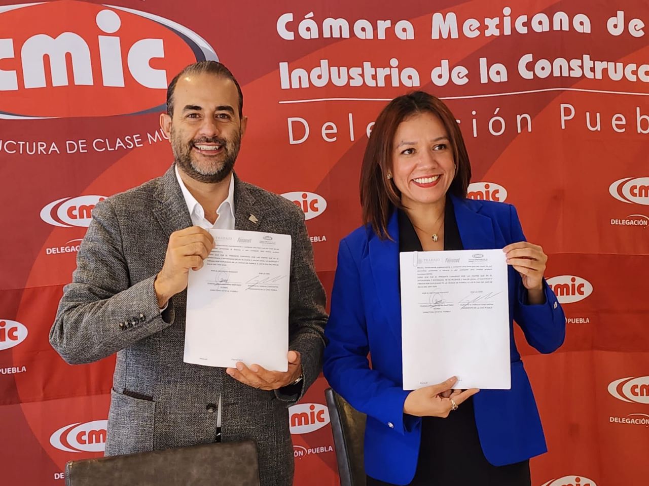 Firman convenio FONACOT – CMIC Puebla en beneficio de los trabajadores de la construcción