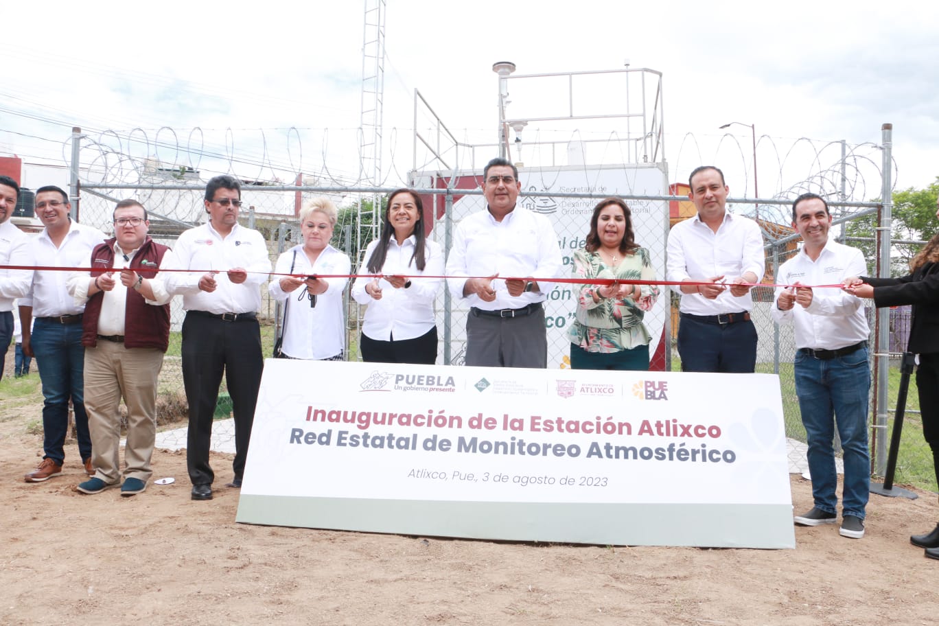 Inauguró Sergio Salomón Red Estatal de Monitoreo Atmosférico en Atlixco