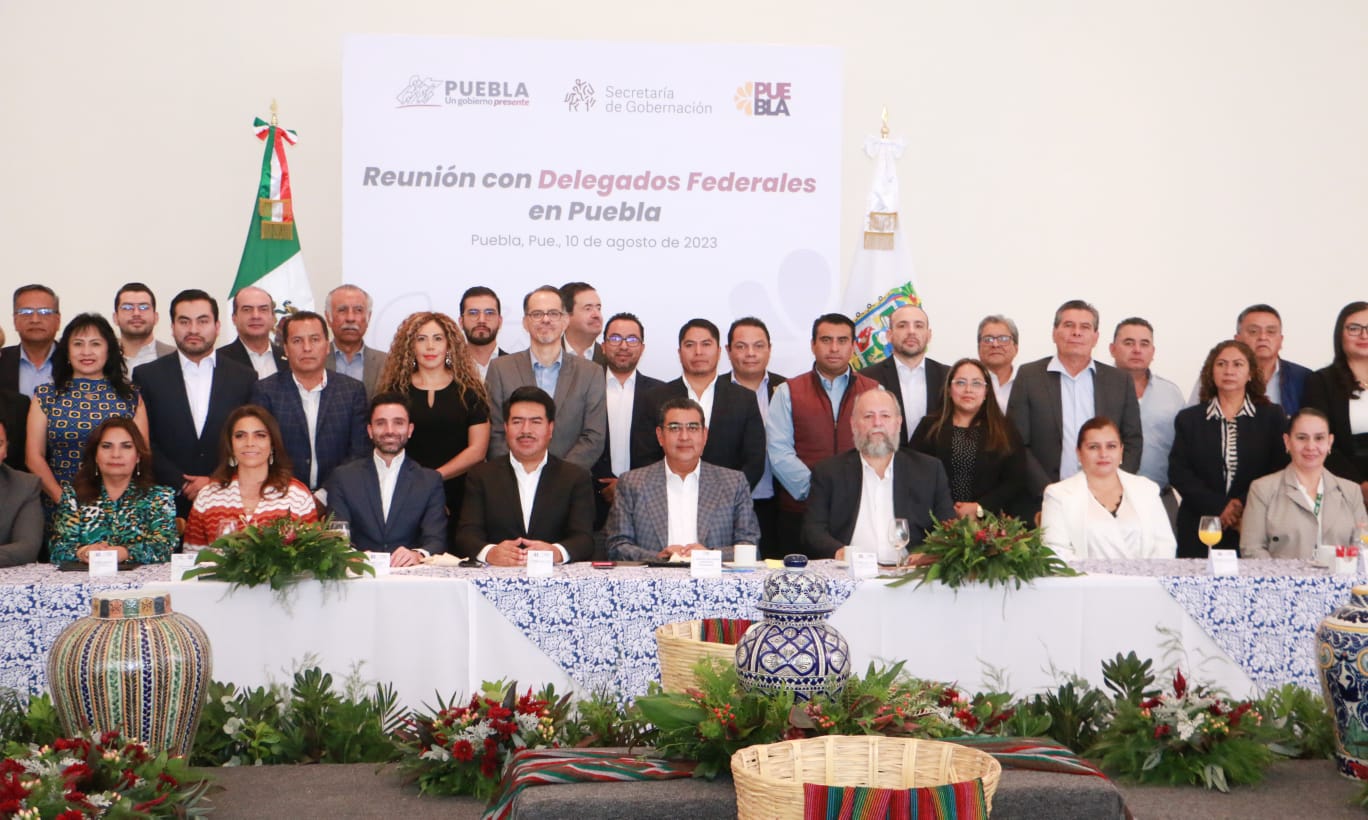 Refuerza Sergio Salomón coordinación con la federación en apoyo a los 217 ayuntamientos poblanos