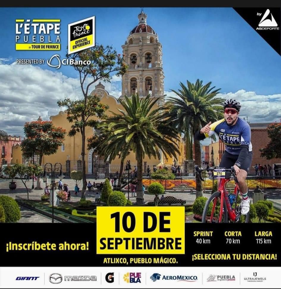 Atlixco recibirá más de mil 500 ciclistas en la carrera “L’Etape México by Tour de France”