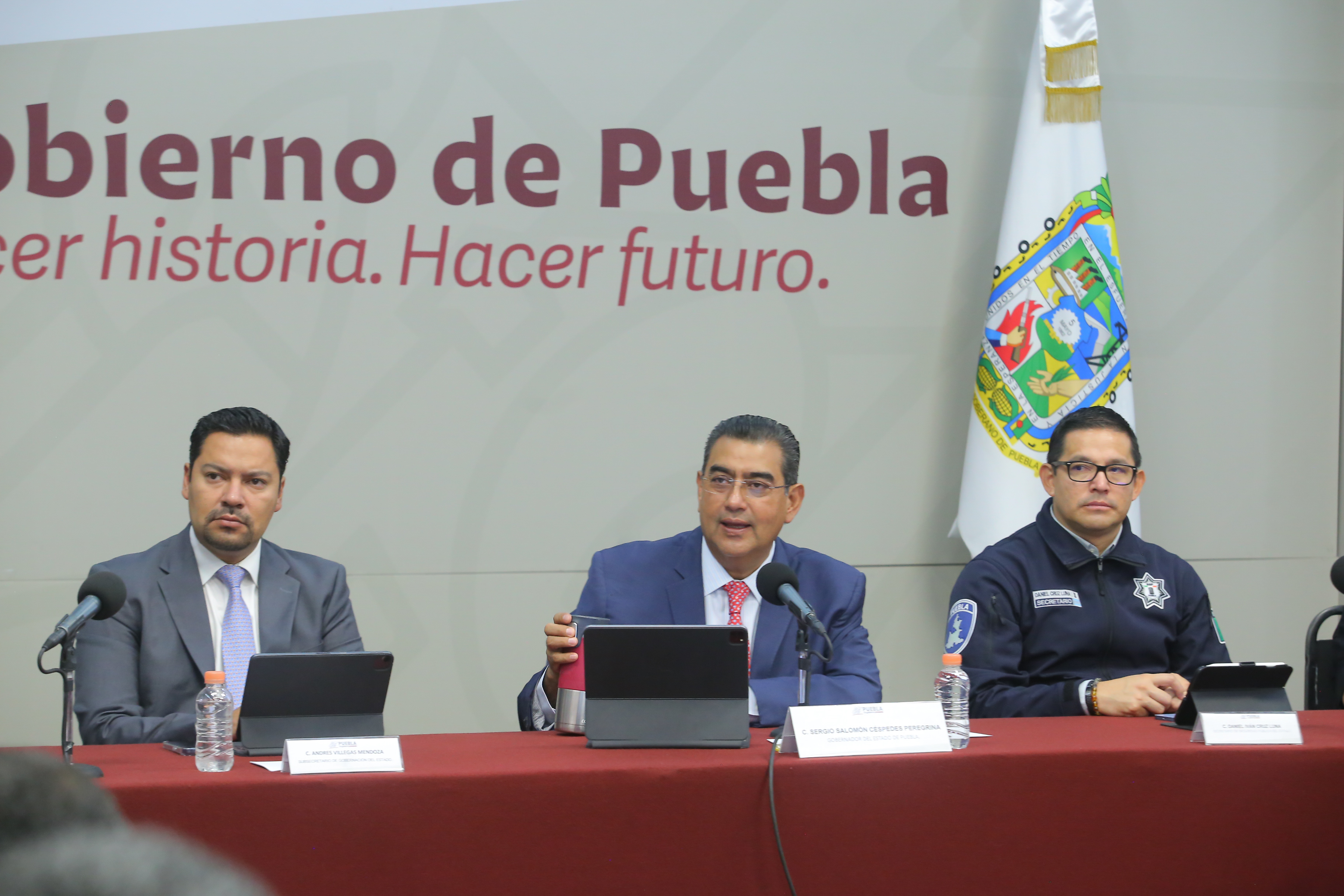 Gobierno de Puebla, presente en Guerrero el tiempo que sea necesario: Sergio Salomón