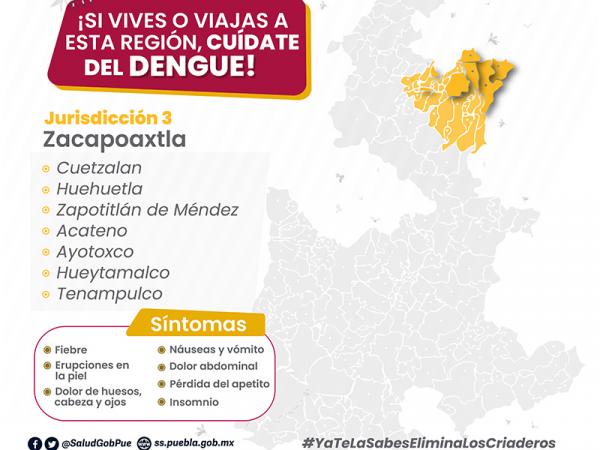 En 24 horas, registra Puebla 30 nuevos contagios de dengue: Salud
