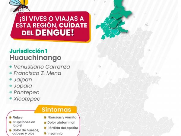 Registra Puebla tres casos de dengue en las últimas 24 horas: Salud