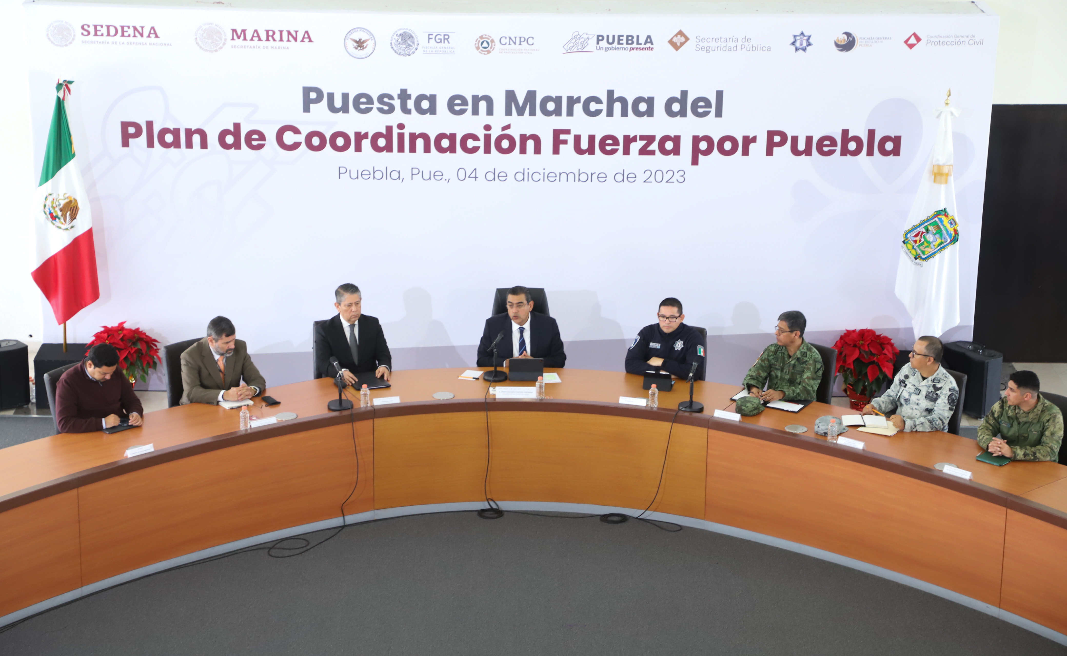 Anuncia Sergio Salomón el plan “Fuerza por Puebla” contra la delincuencia