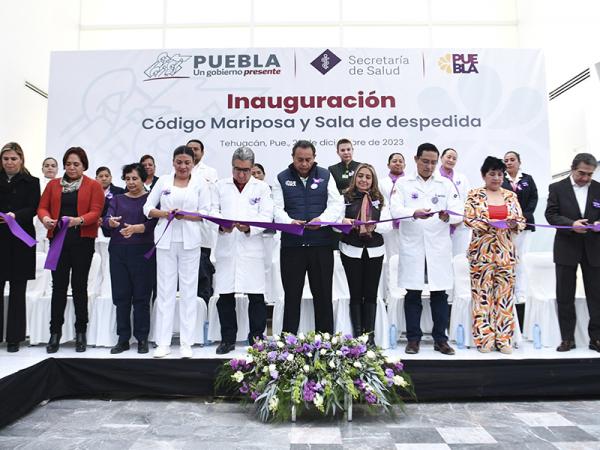 Implementa Salud Código Mariposa e inaugura Sala de Despedida en Hospital de Tehuacán