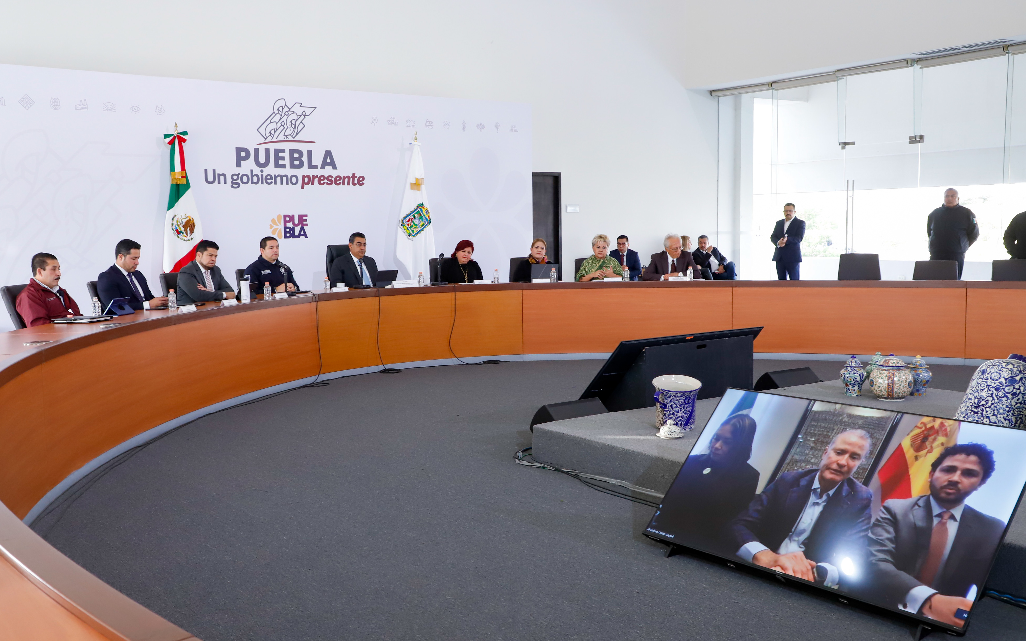 En España, gobierno estatal posiciona a Puebla como destino mundial turístico y de inversiones: Sergio Salomón