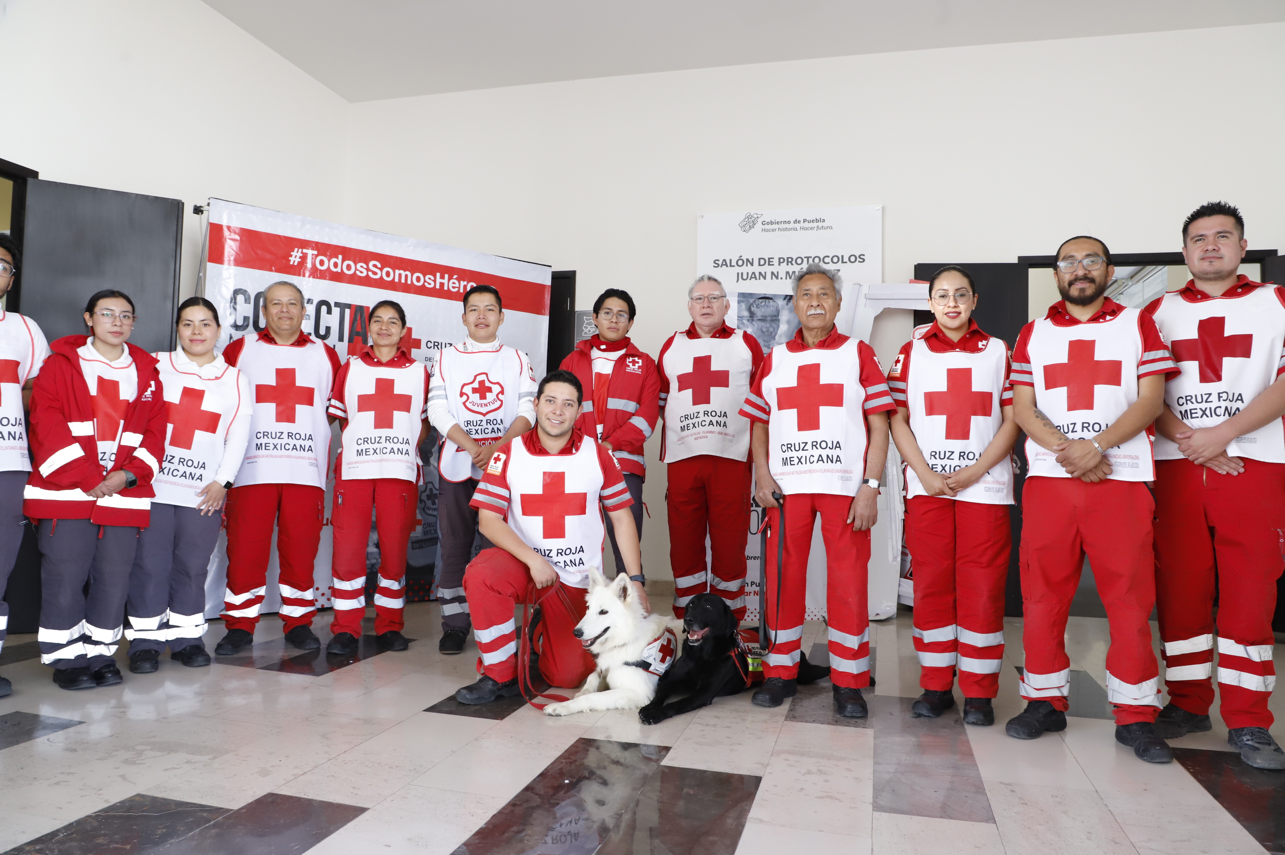 Encabezan Sergio Salomón y Gaby Bonilla inicio de la Colecta 2024 de Cruz Roja