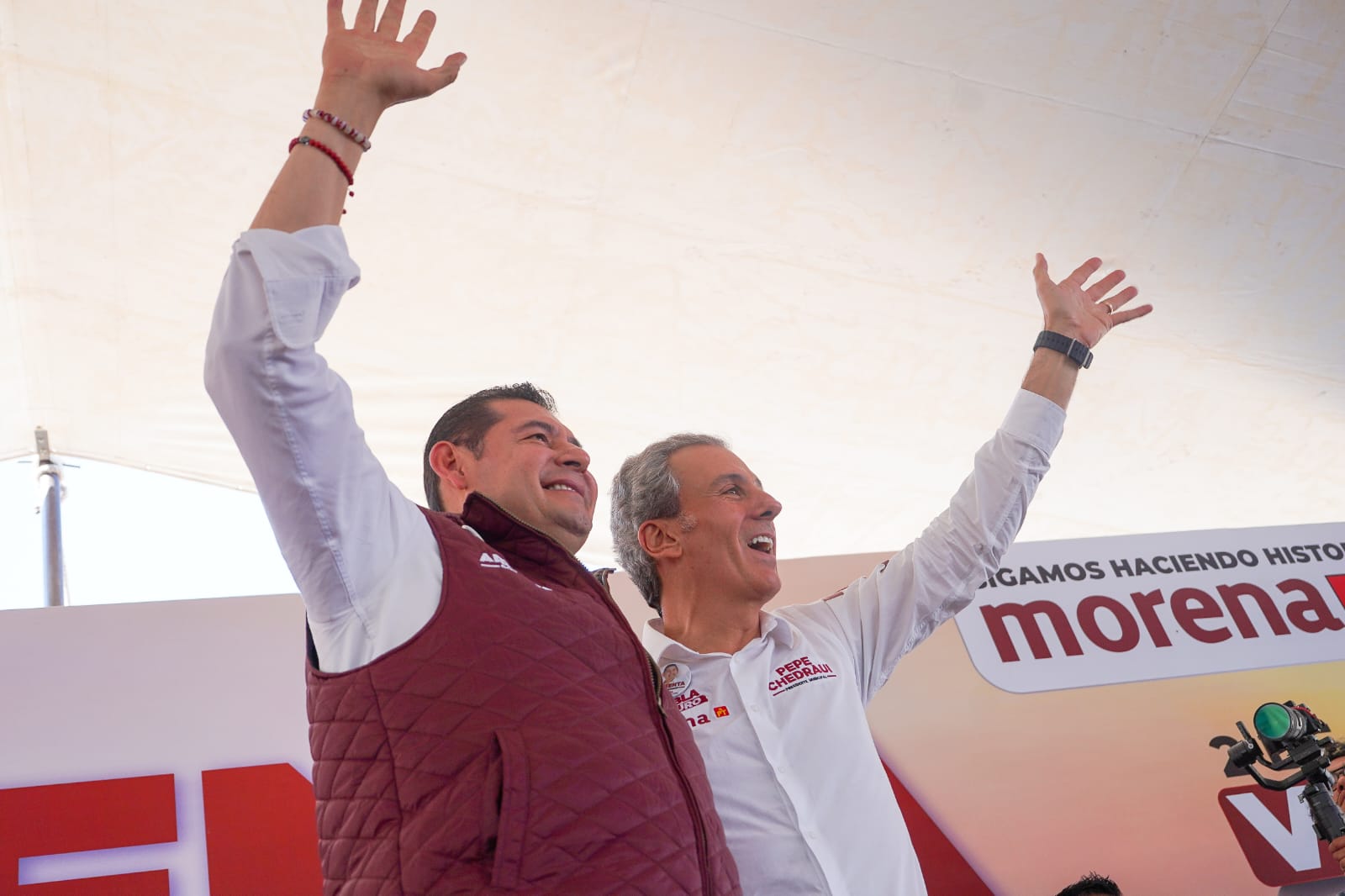 Llegará el progreso a las Juntas Auxiliares de Puebla: Alejandro Armenta y Pepe Chedraui