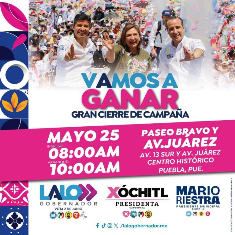 Le niegan a Lalo Rivera Plaza de la Victoria para su cierre de campaña y le dan el lugar a Alejandro Armenta