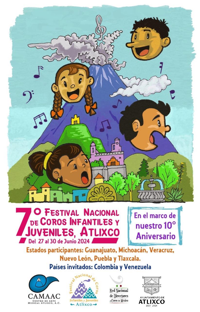 Anuncian el séptimo Festival Nacional de Coros Infantiles y Juveniles Atlixco