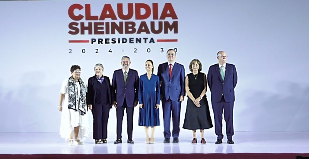 Sheinbaum presenta a los primeros seis integrantes de su gabinete: incluye a Ebrard, Bárcena, Godoy y Juan Ramón de la Fuente