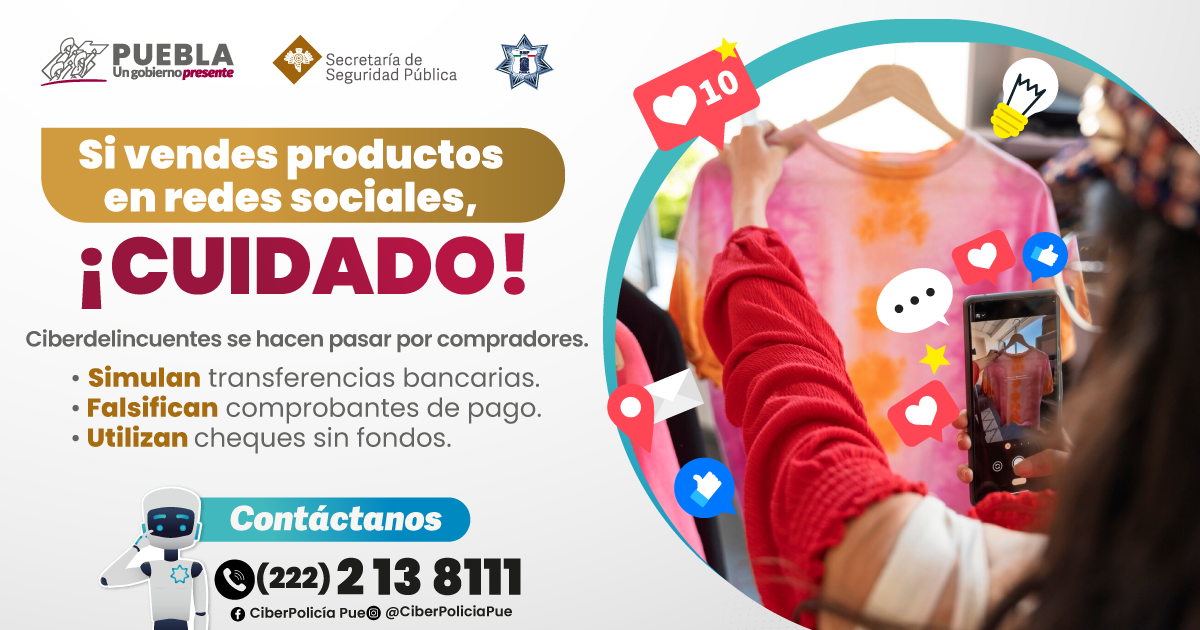 Alerta SSP sobre fraudes contra vendedores de productos en Facebook 