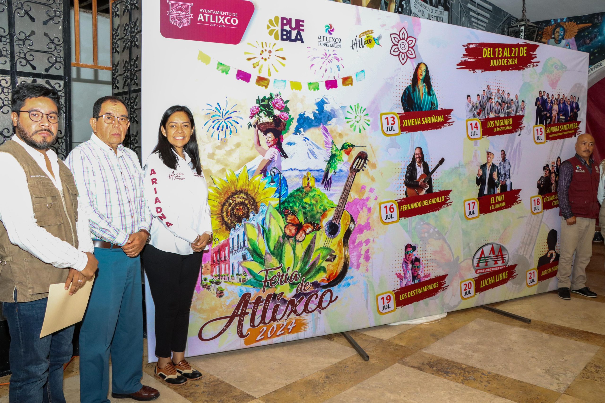 Ariadna Ayala presenta gran cartelera para la Feria de Atlixco 2024