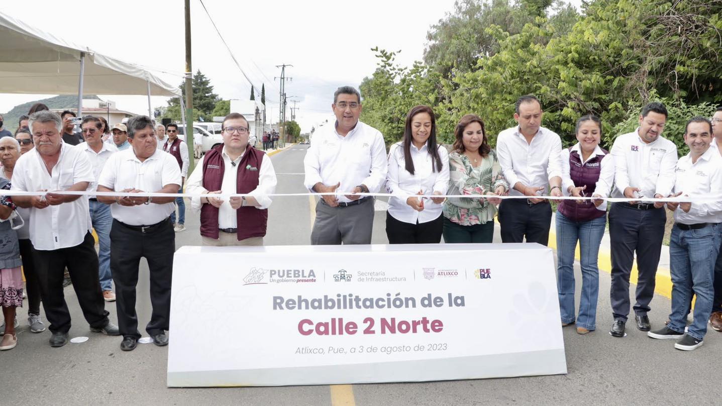 Más obra educativa e infraestructura vial en Atlixco