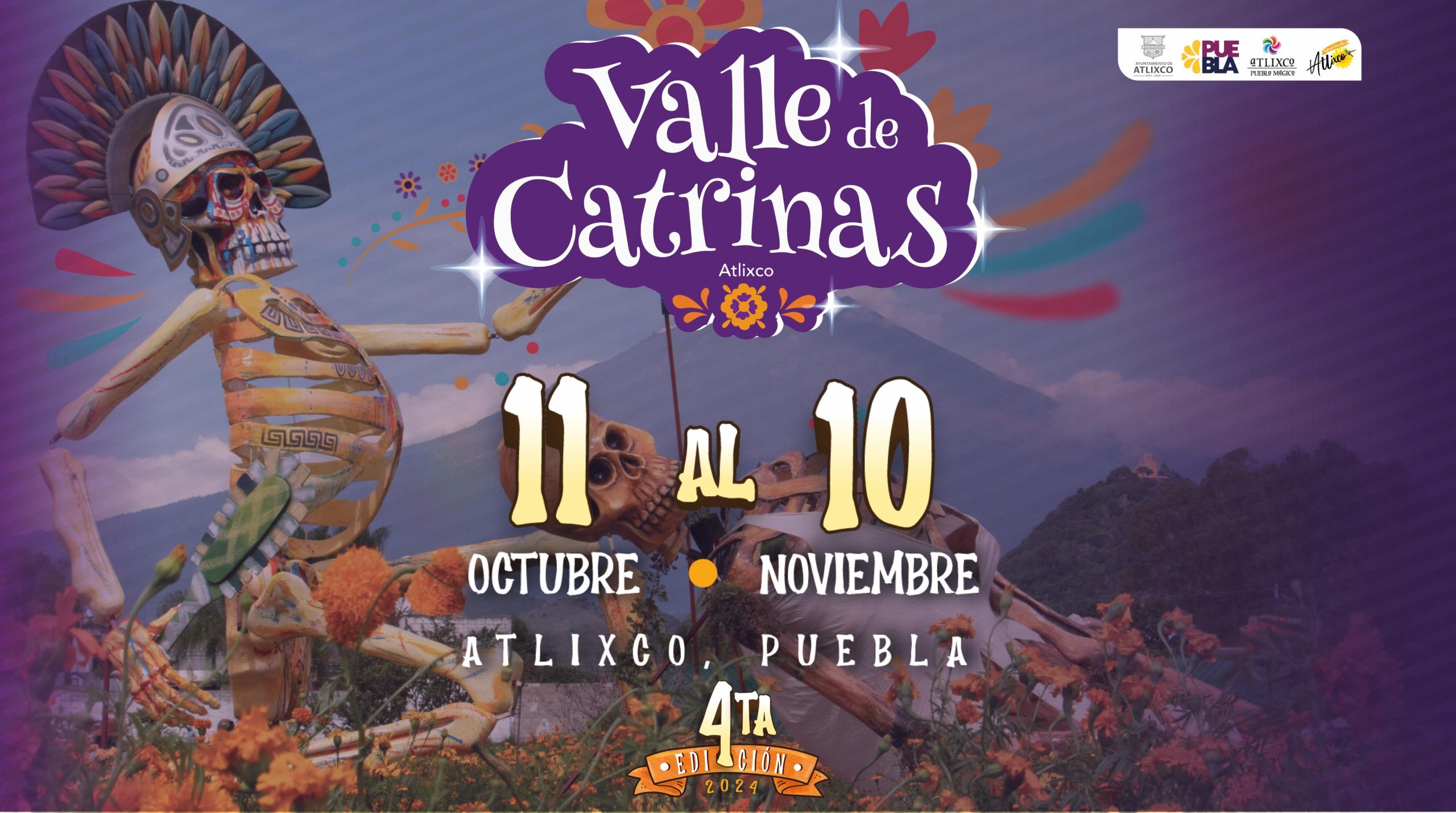 El Festival Valle de Catrinas de Atlixco también estará presente en EEUU y Europa