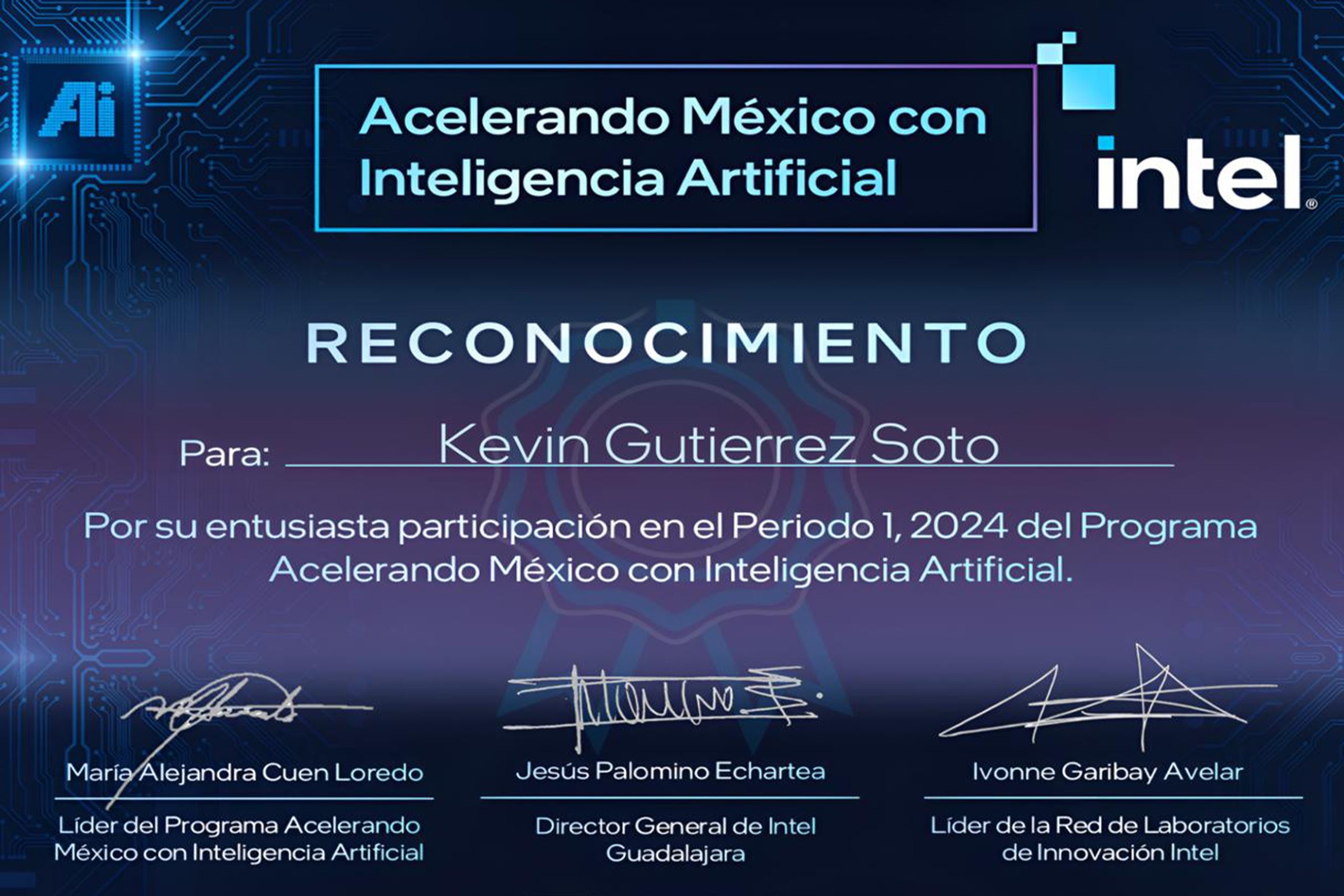 Estudiante BUAP gana primer lugar en el concurso de Intel “Acelerando México con Inteligencia Artificial”