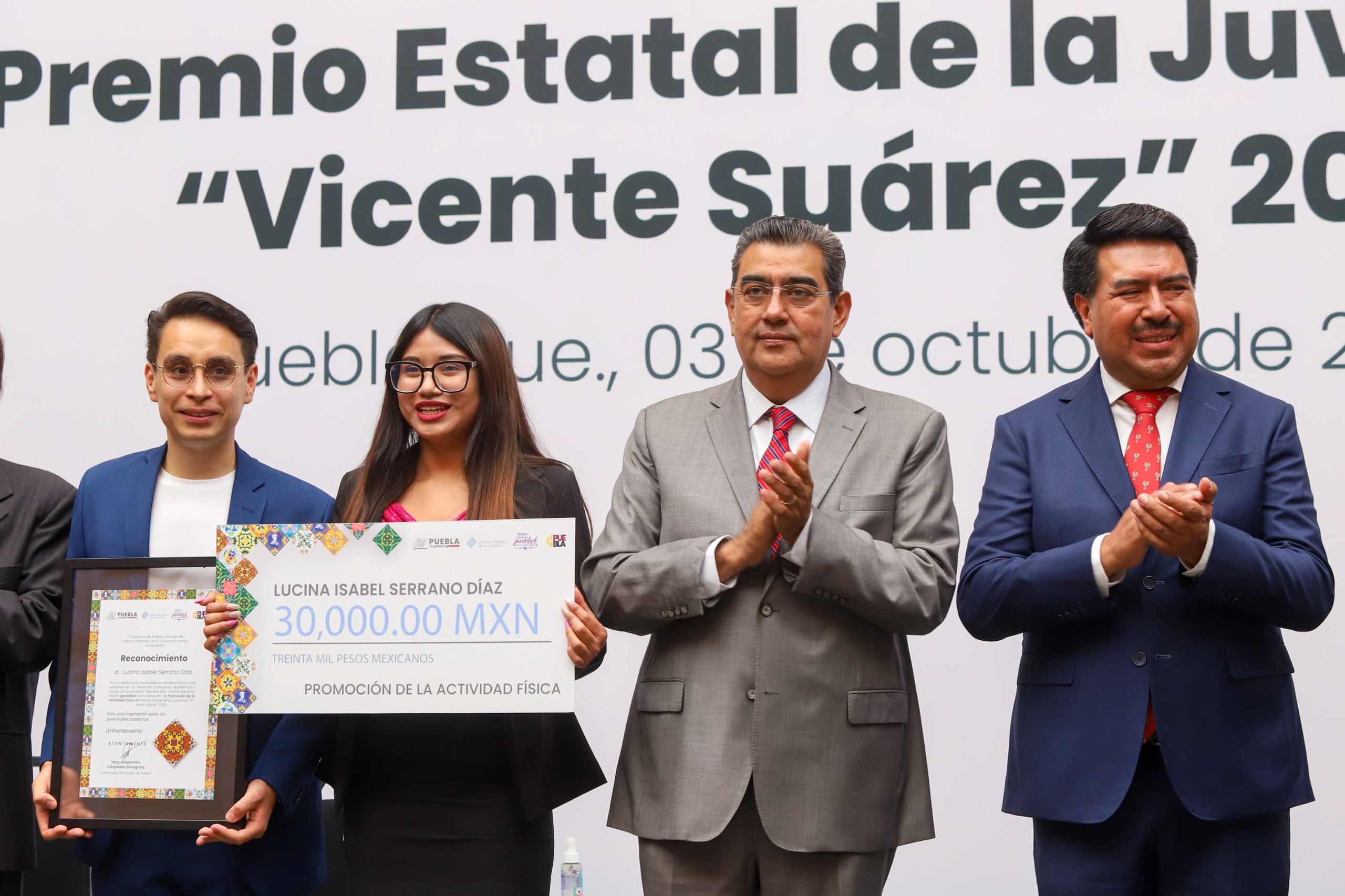 En Puebla, jóvenes cuentan con respaldo del gobierno estatal para alcanzar objetivos: Sergio Salomón