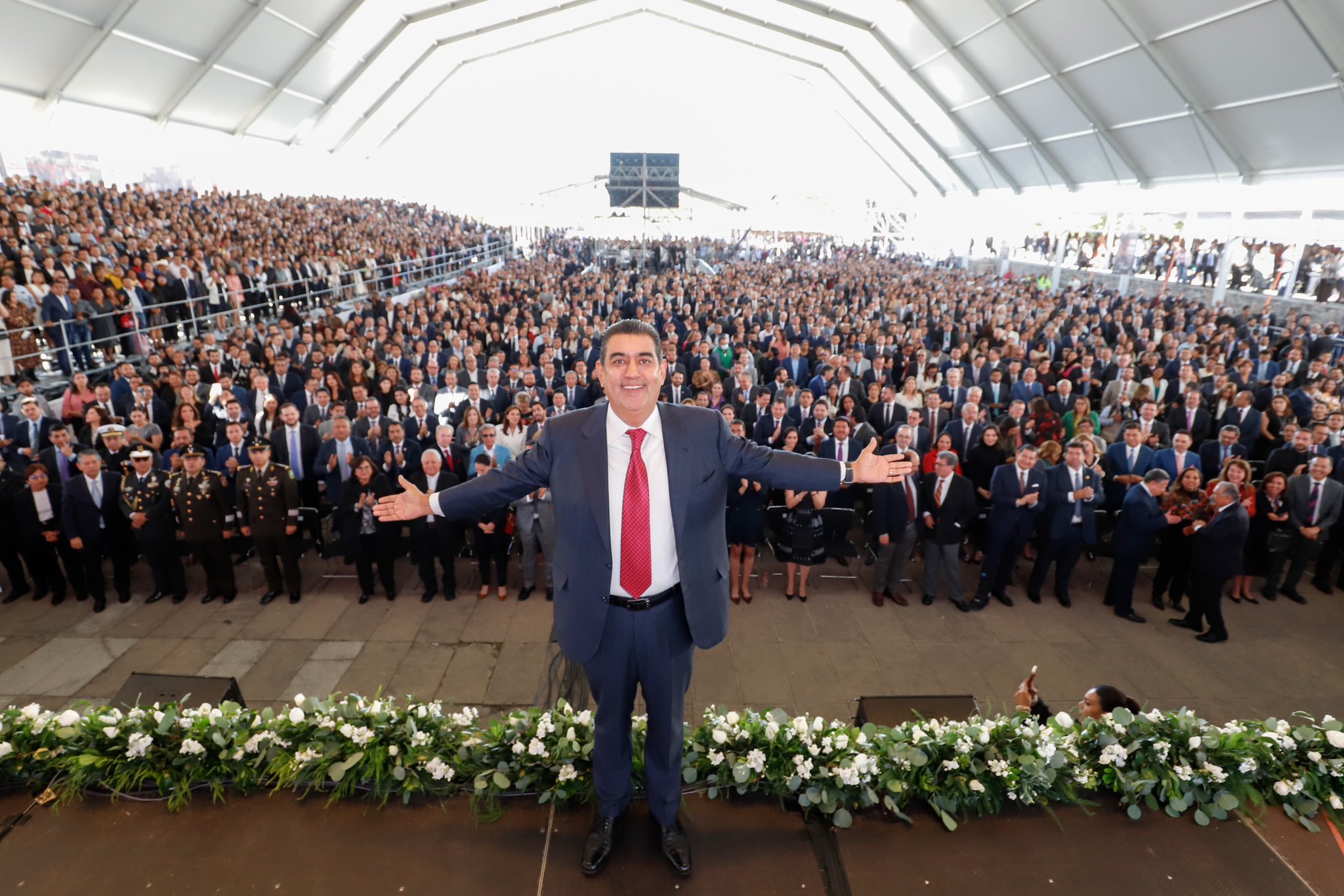 De la mano de la sociedad, gobierno estatal logró unidad y reconciliación de Puebla: Sergio Salomón