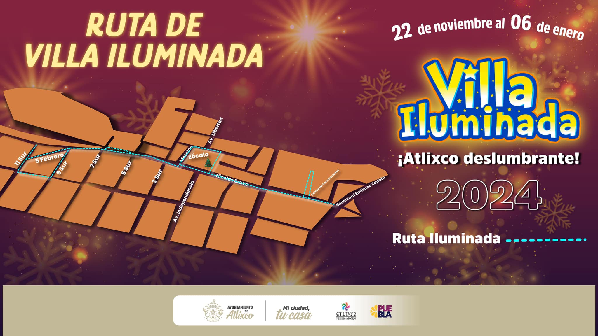 ¡Descubre la magia y conoce la ruta de Villa Iluminada en Atlixco!