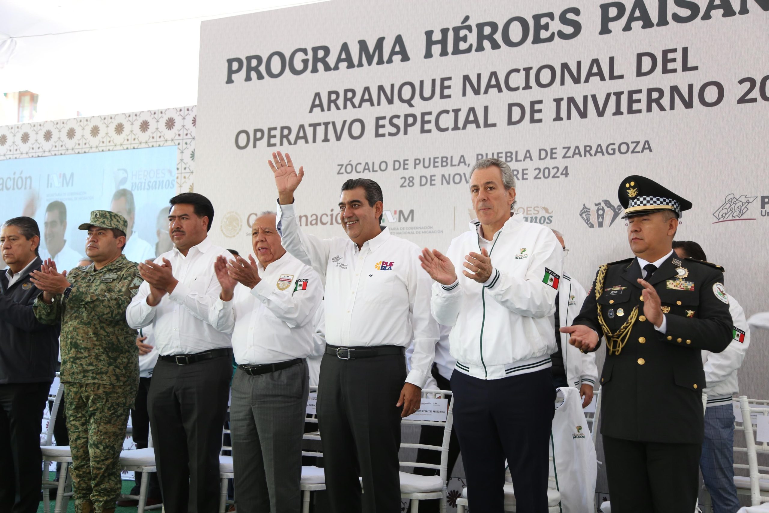 Puebla, sede del «Arranque Nacional del Operativo Especial Invierno 2024»