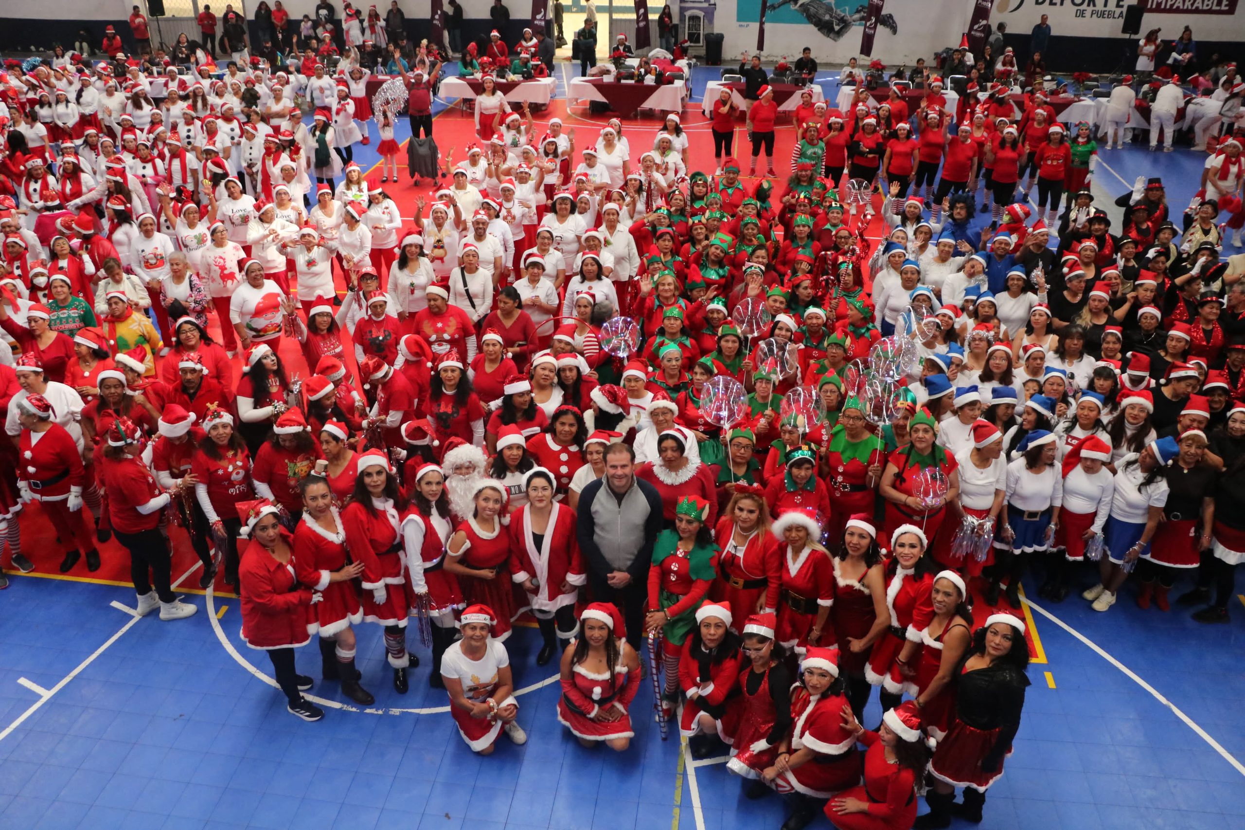 El Instituto Municipal del Deporte de Puebla realizó el Festival de Activación Física Navideño