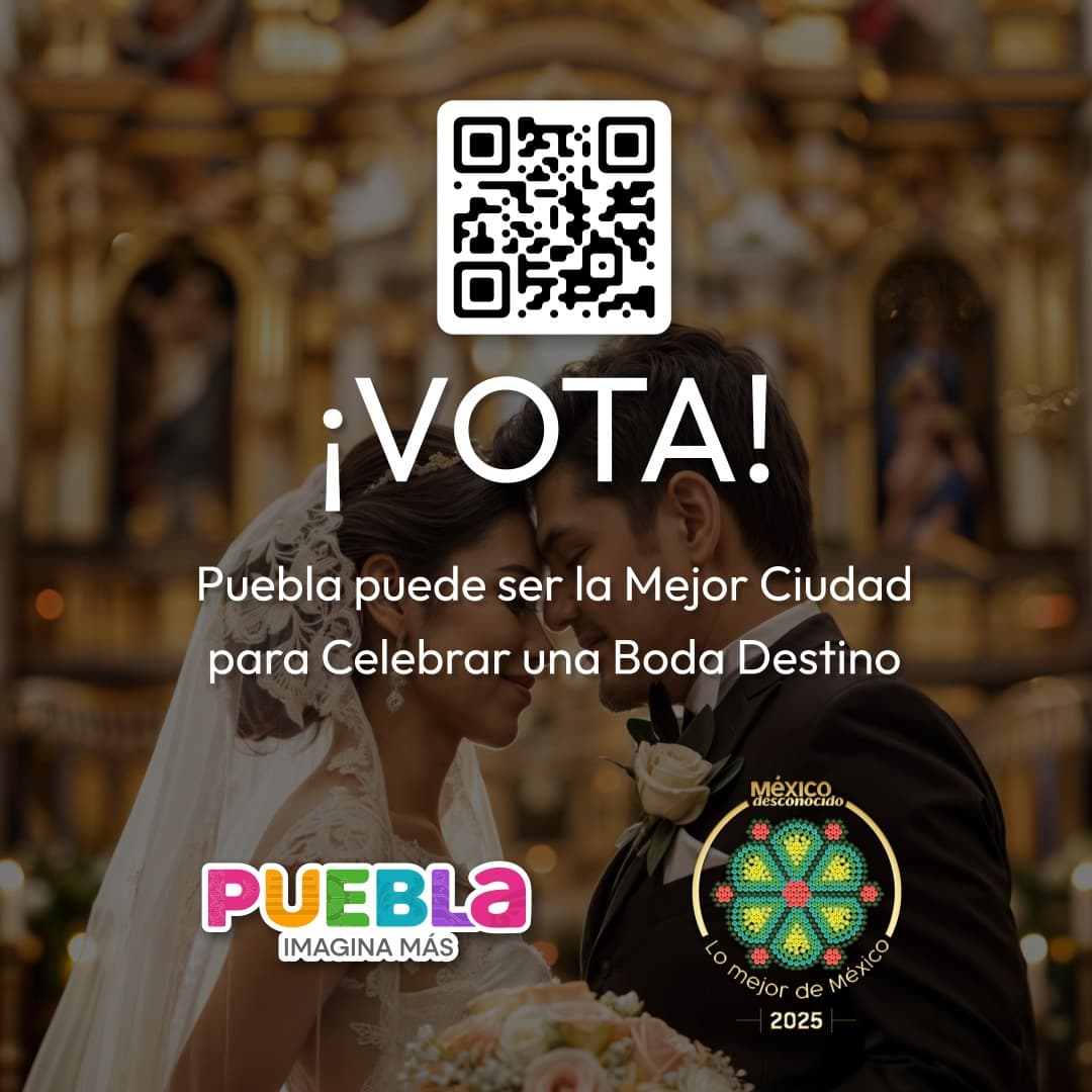 Puebla, nominada a Mejor Ciudad para Celebrar una Boda Destino