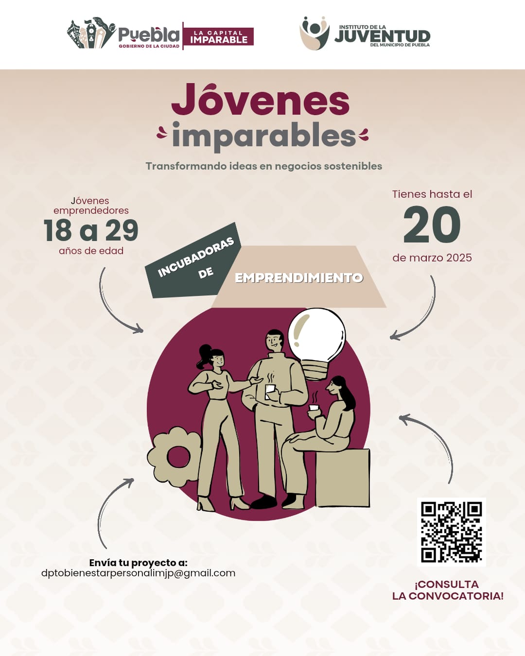 IJMP brinda oportunidades para emprendedores en Puebla con «Jóvenes Imparables: incubadoras de emprendimiento»