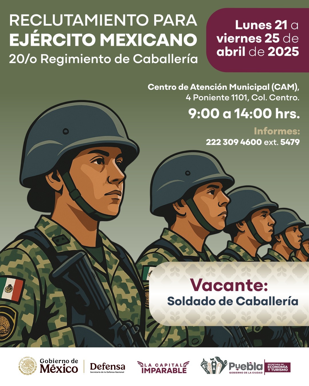 Gobierno de la Ciudad y SEDENA abren reclutamiento para caballería Gobierno de la Ciudad y SEDENA abren reclutamiento para caballería