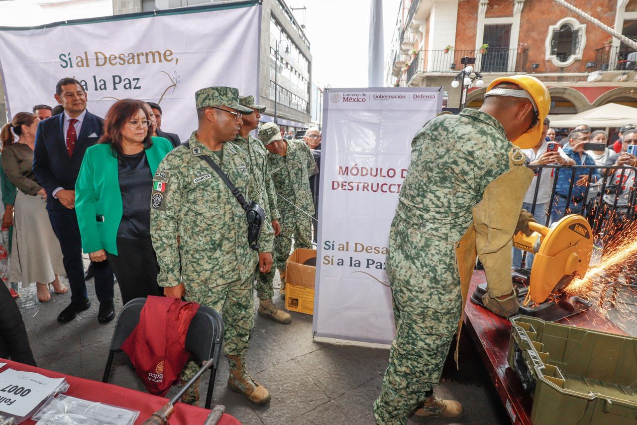 Con desarme voluntario, Gobierno federal y estatal impulsan construcción de la paz Con desarme voluntario, Gobierno federal y estatal impulsan construcción de la paz