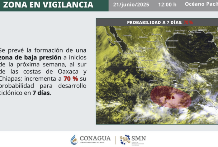 SMN prevé formación de nuevo ciclón en los próximos días; probabilidad aumenta a 60% SMN prevé formación de nuevo ciclón en los próximos días; probabilidad aumenta a 60%