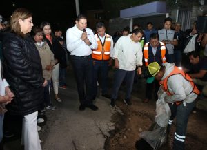 Bachetón trabaja día y noche para dignificación de vialidades