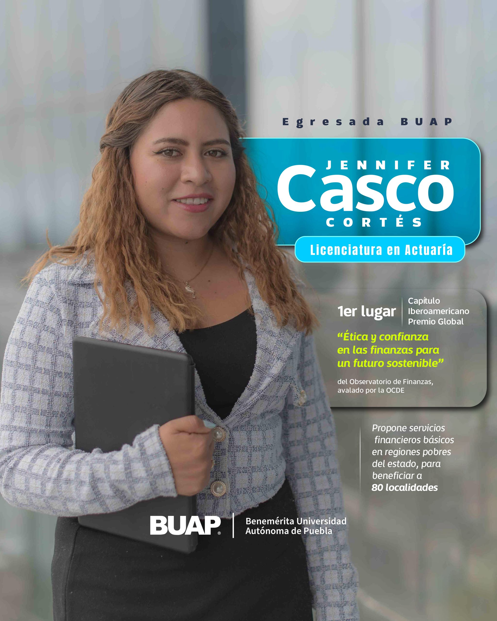 Egresada de Actuaría gana premio del Capítulo Iberoamericano del Observatorio de Finanzas Egresada de Actuaría gana premio del Capítulo Iberoamericano del Observatorio de Finanzas