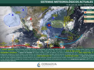 Continuarán hoy las lluvias en Puebla