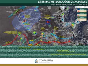 Onda tropical número 10 se acerca a la Península de Yucatán
