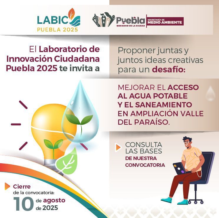 La capital de Puebla será sede del LABIC 2025: un laboratorio ciudadano para reimaginar el derecho al agua La capital de Puebla será sede del LABIC 2025: un laboratorio ciudadano para reimaginar el derecho al agua
