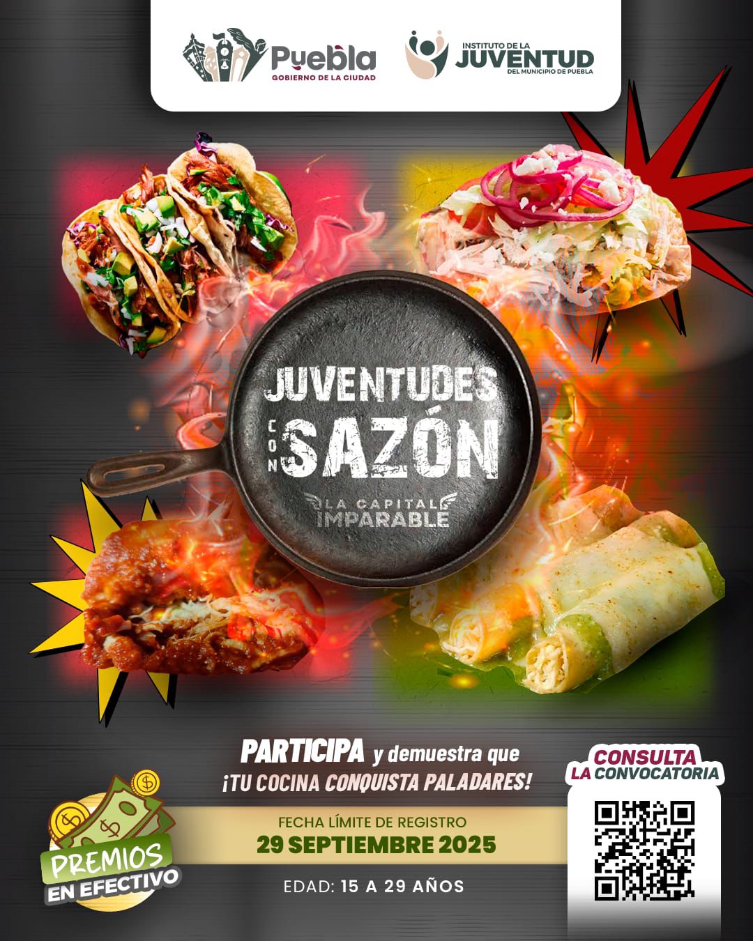 Juventudes poblanas pondrán a prueba su sazón en concurso gastronómico Juventudes poblanas pondrán a prueba su sazón en concurso gastronómico